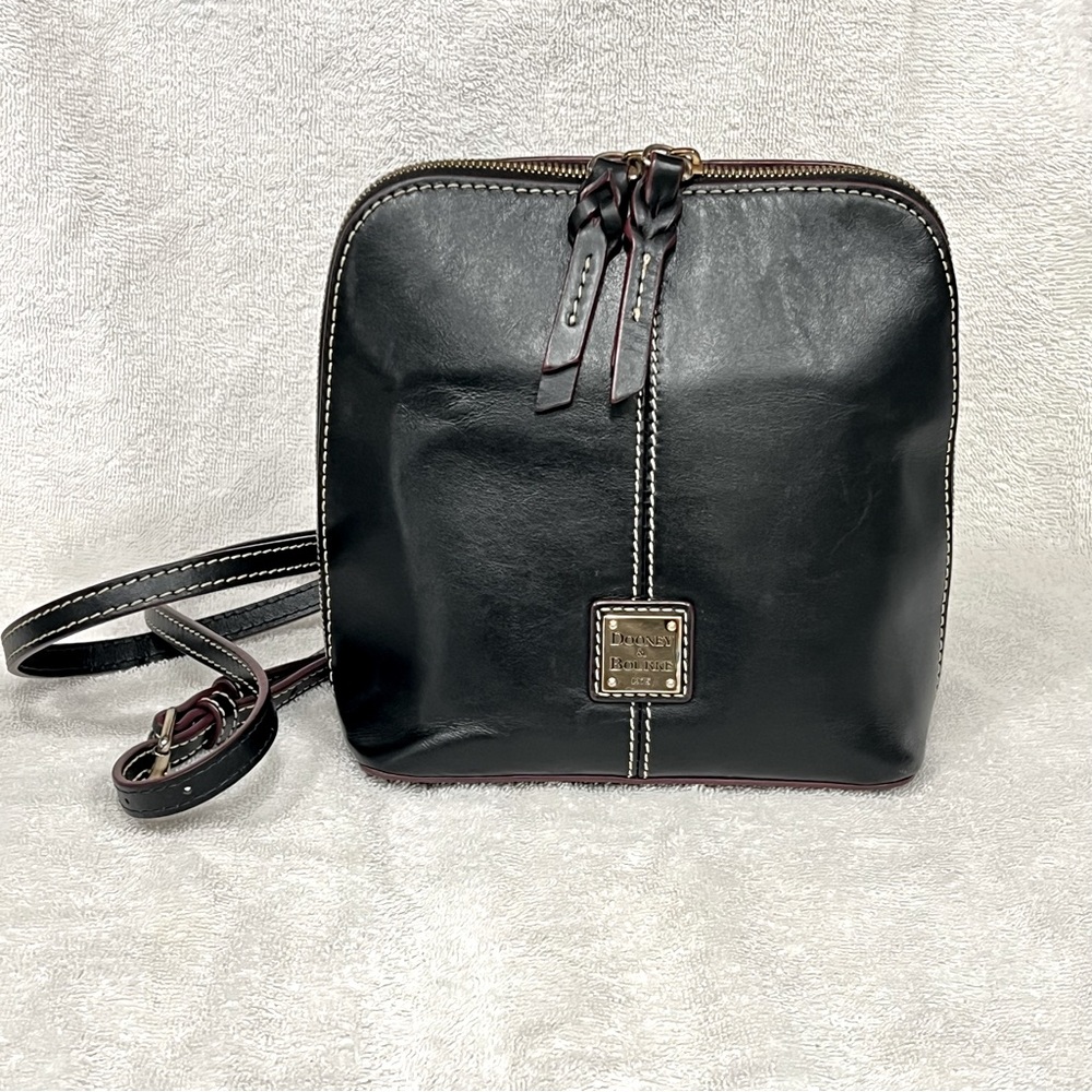 Dooney & Bourke Black Leather Crossbody Trixie